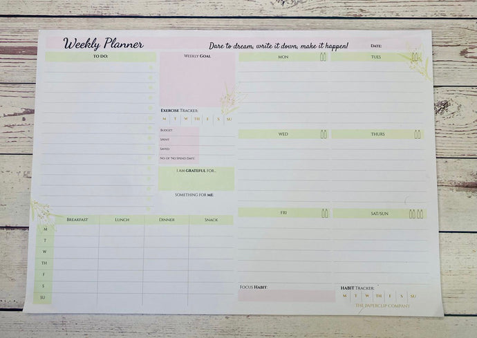 A3 Weekly Deskpad